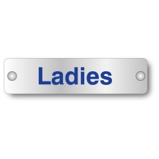 Ladies - Visual Impact - Aluminium Door Sign