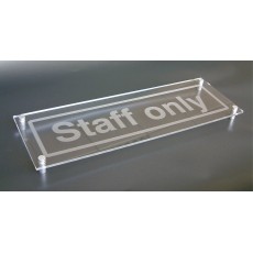 Custom Visual Impact Sign with Stand Off Locators