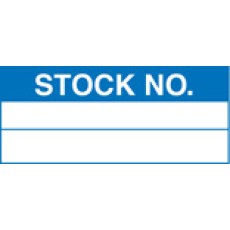 Roll of 100 Stock Number Labels - 50 x 20mm