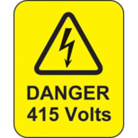 Danger - 415 Volts Labels