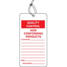 QC Tag - Non Conforming Product (Pack of 10)