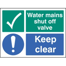Water Mains Shut Off Valve Keep Clear
