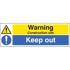 Warning - Construction Site Keep Out