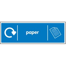 WRAP Recycling Sign - Paper