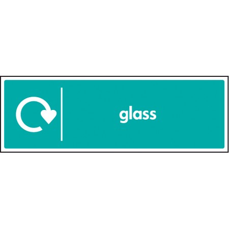 WRAP Recycling Sign - Glass