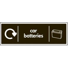 WRAP Recycling Sign - Car Batteries
