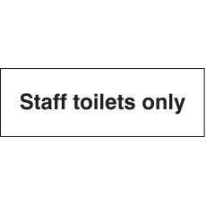 Staff Toilets Only