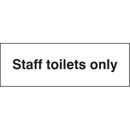 Staff Toilets Only