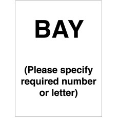 Bay - Specify Letter or Number