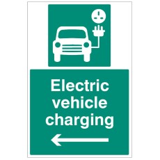 Electric Vehicle Charging Point - Left Arrow