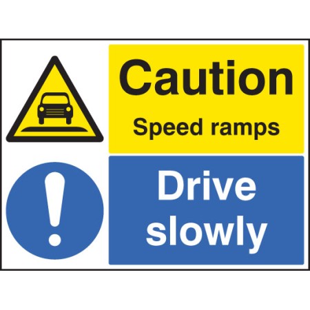 Caution - Speed Ramps Drive Slowly