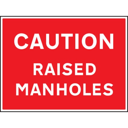 Caution - Raised Manholes