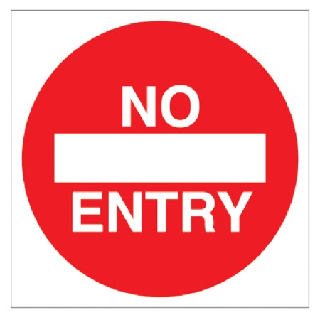 No Entry - Floor Graphic (Square)